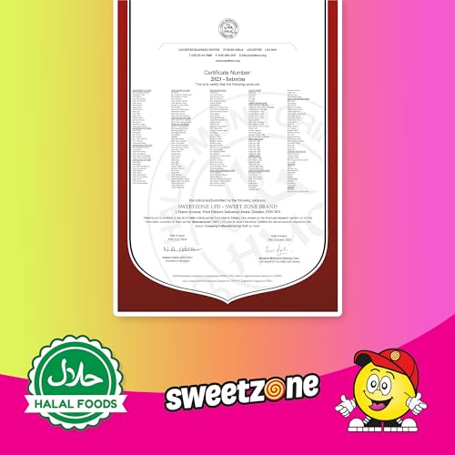 Sweetzone Fizzy Rainbow Pencils, Retro Sweets Tub, Candy Sticks, 100 pcs, Halal Sweet, Sweets Bulk, Gummy American Candies, UK British Candy Enthusiasts