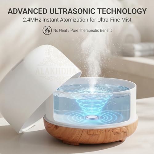 Image of 500 ml Essential Oil Diffuser | Ultrasonic 5-in-1 Aromatherapy Humidifier | Timer & Auto-Off Safety | Quiet Air Humidifier | LED Night Light