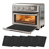 5 PCS Air Fryer Crumb Tray Liner Compatible with Cuisinart TOA-60/TOA-65/TOA-70 Air Fryer Toaster Oven, Heat Resistant Oven Mats for Bottom of Oven for Cuisinart Drip Pan Accessories