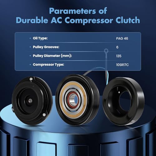 Image of ECCPP AC Compressor Clutch Fit for Acura MDX ZDX 3.7L 2007-2013