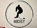 QIANGTOU Decalcomanie per Giocatori di Hockey Adesivi murali in Vinile per Hockey su Ghiaccio Sport dormitorio Decorazione Art Poster Murales Rimovibili 73x73cm