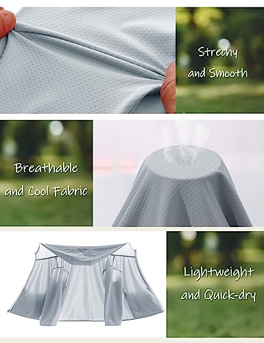 Image of TAGIHOO Kids Active Zipper Sun Protection Jacket Boys Girls Hooded Cooling Shirt Pockets Fishing Running Outdoor
