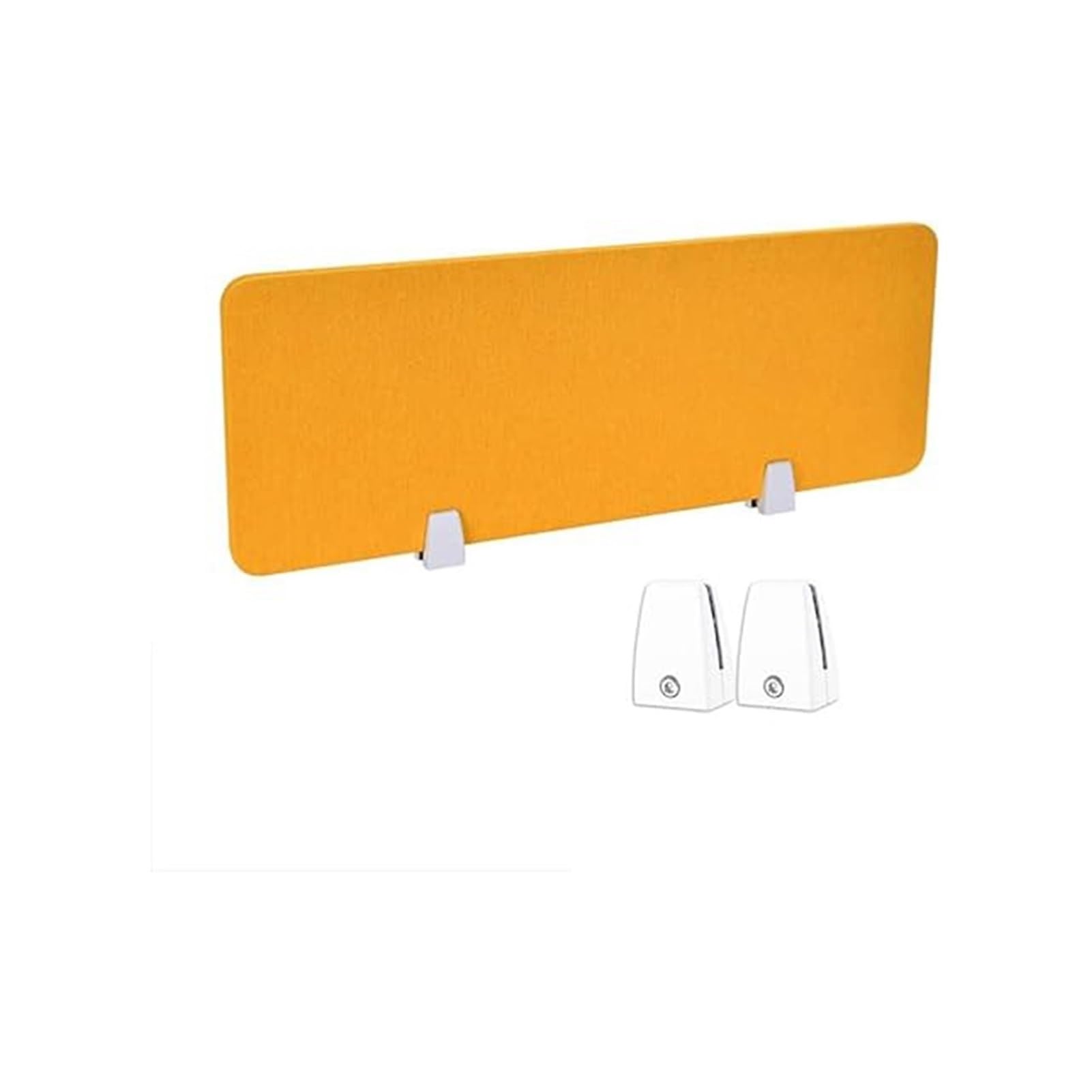GJZQDKX Freestanding Acoustic Desk Privacy Panel Noise Reducing Sound Proof Divider for Office and School Yellow 30x80cm