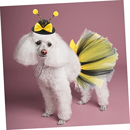 Disfraz de abeja para perros con falda y sombrero miniatura 5