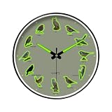 Générique Orologio da Parete a Batteria | Orologio Animali Rotondo Moderno Decorativo, Parete A Batteria - per Camera da Soggiorno Classe Dormitorio Camping-Car Garage Palestra Scuola Presepi