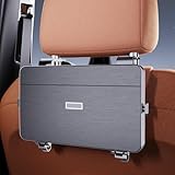 [MATÉRIAU ET PROTECTION] : Fabriqué en ABS durable, facile à essuyer et à entretenir. Contrairement aux organisateurs en tissu, cette surface solide constitue une barrière physique contre les miettes et les liquides, protégeant efficacement l'intérieur de votre voiture et préservant sa valeur à long terme