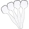 Plasticpro Disposable Plastic Serving Spoons Durable Heavy Duty Premium Serving Utensils Clear Pack of 4