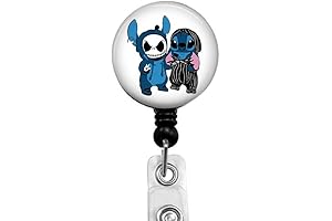Jack Skellington Nightmare Before Christmas Retractable ID Badge Reel