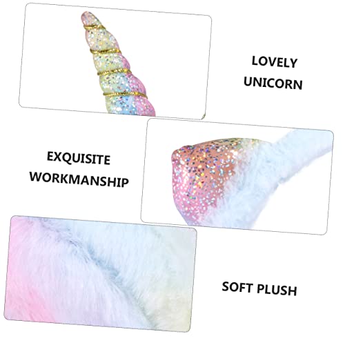 Lovely Unicorn Ear Warmer for Creative Gradient Color Earmuffs Soft and Warm Winter Ear Covers Boys for Outdoor Activities2