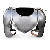 medieval armour Medieval Iron Gorget Spaulders Arm Shoulder Set Viking Crusader Pauldrons Armor