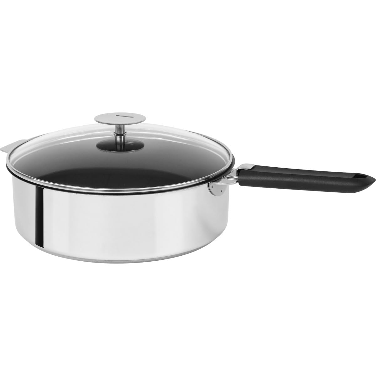 Cristel - S24QE- Sauteuse INOX 24cm sans poignée Amovible - Anti-adhérent Exceliss+ Collection Mutine