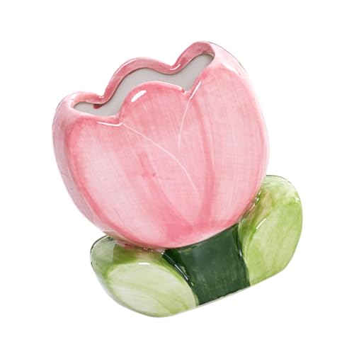 ユーザーフレンドリーなセラミックオフィスペンホルダー花柄化粧ブラシホルダー化粧ブラシ収納ボックスフラワーペンオーガナイザーオフィス