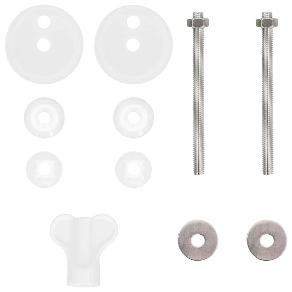 Sedile WC in MDF con abbassamento automatico, 44 x 38 cm, con funzione di abbassamento automatico, cuscinetto antiscivolo e fissaggio standard per un facile montaggio