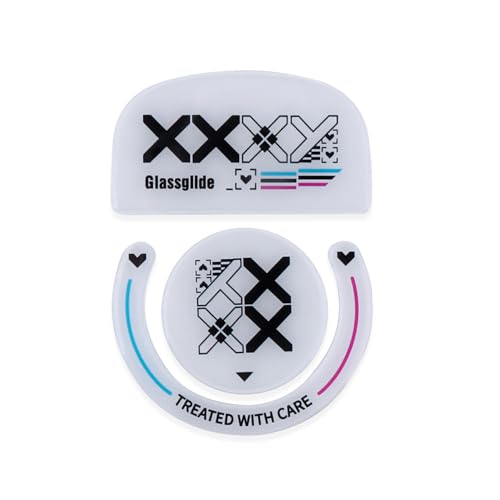 HUYUN Bordes curvados redondeados de vidrio ultra fuerte, patas de ratón, patas de ratón y patines de ratón, compatibles con Logi G Pro X Superlight Wireless Gaming Mouse (GPRO X Feet)