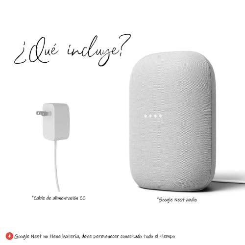 Image of Google Audio Bluetooth Speaker - Wireless Music Streaming, Powerful Sound, Assistant Built-in, Wi-Fi and Bluetooth Connectivity, Smart Home Control, Stereo Pairing - Chalk