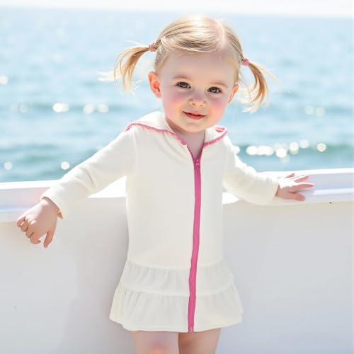Toddler Girls Swim Cover Up Swimsuit Terry Cloth Beach Towel Long Sleeve Bathing Suit Cover Ups for Swimwear2