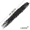 LMZIM 24 inch Goddess Locs Crochet Hair 8 Packs Faux Locs Crochet Hair for Black Women Pre Looped River Locs Crochet Hair with Curly Ends #2