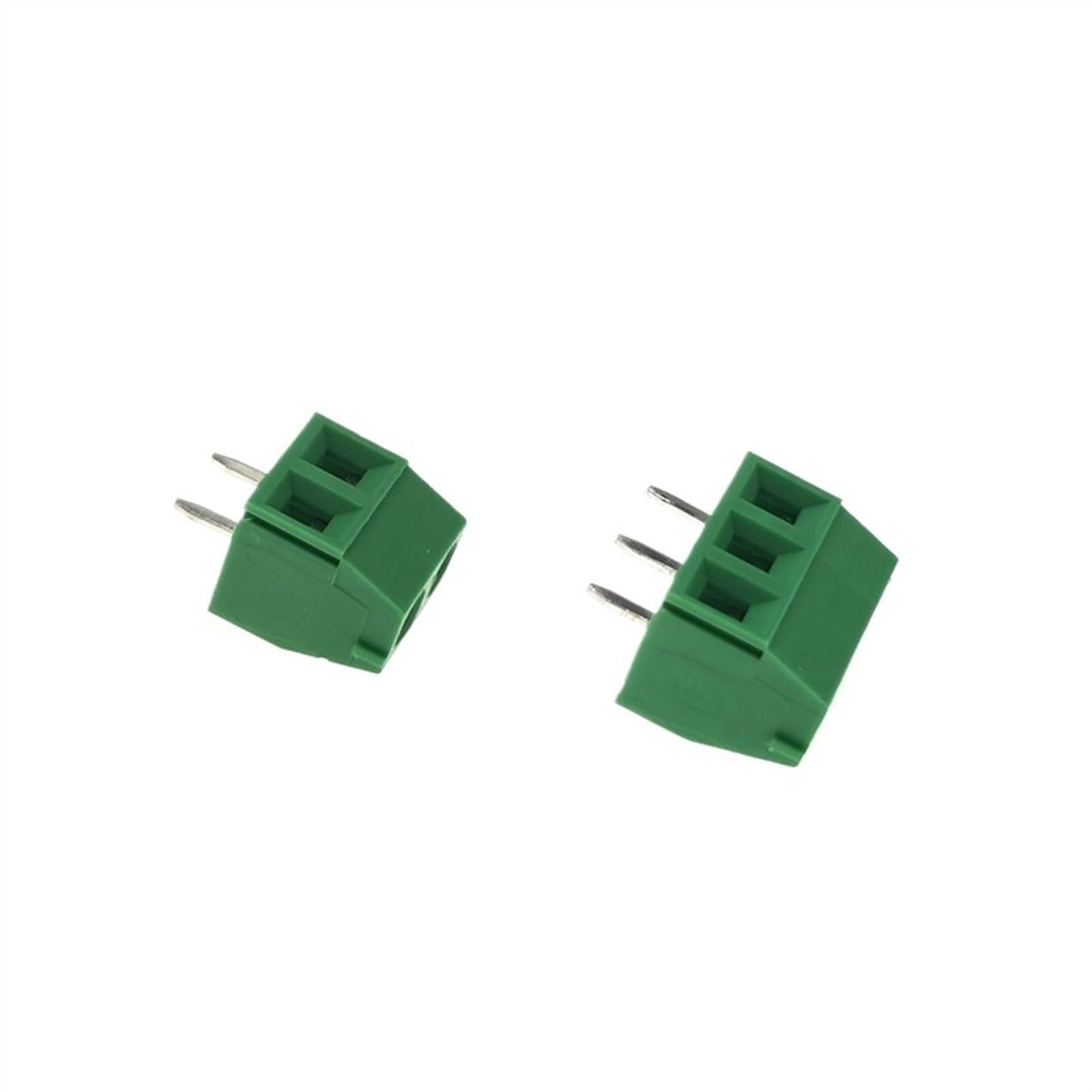 100 pièces vis PCB bornier pas 3.81mm fil câble connecteur Morsettiera broche droite 2P 3P WJ124 Bornier 300V 15A 1.5mm²(2P)