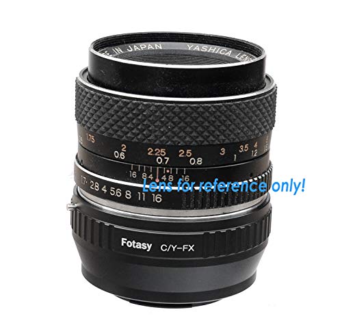 Fotasy Adaptador de Lente Contax Yashica C/Y a Fuji X, Montura CY a Montura X para Cámaras Fujifilm X-Pro1 X-Pro2 X-Pro3 X-E2 X-E3 X-A10 X-M1 X-T1 X-T2 X-T3 X-T4 X-T10 X-T20 X-T30 X-T30II X-T100 X-H1 miniatura 3