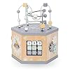 mamabrum Cubo de Actividades 7 en 1 de Madera - Juguete Educativo para Bebés 1 Año con Laberinto, Engranajes, Reloj y Ábaco - Juguetes Niños 1 Año para Desarrollo Motor y Cognitivo #5