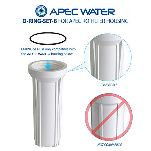 Image of APEC Water Systems Replacement O-Ring For ROES-50 3.5 inch OD Reverse Osmosis Water Filter Housings with Lubricant (O-RING-COMBO-B)