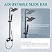 Aolemi Wall Mount Outdoor Shower Kit,Outdoor Shower Fixtures Faucet System with Handheld Spray,Double Handle 6 Inch Center Exposed Shower,with 6