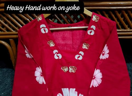 Image of Jatsy Women Pure Cotton Kurta Pant Dupatta Set | Salwar Suit Set For Girls And Women's