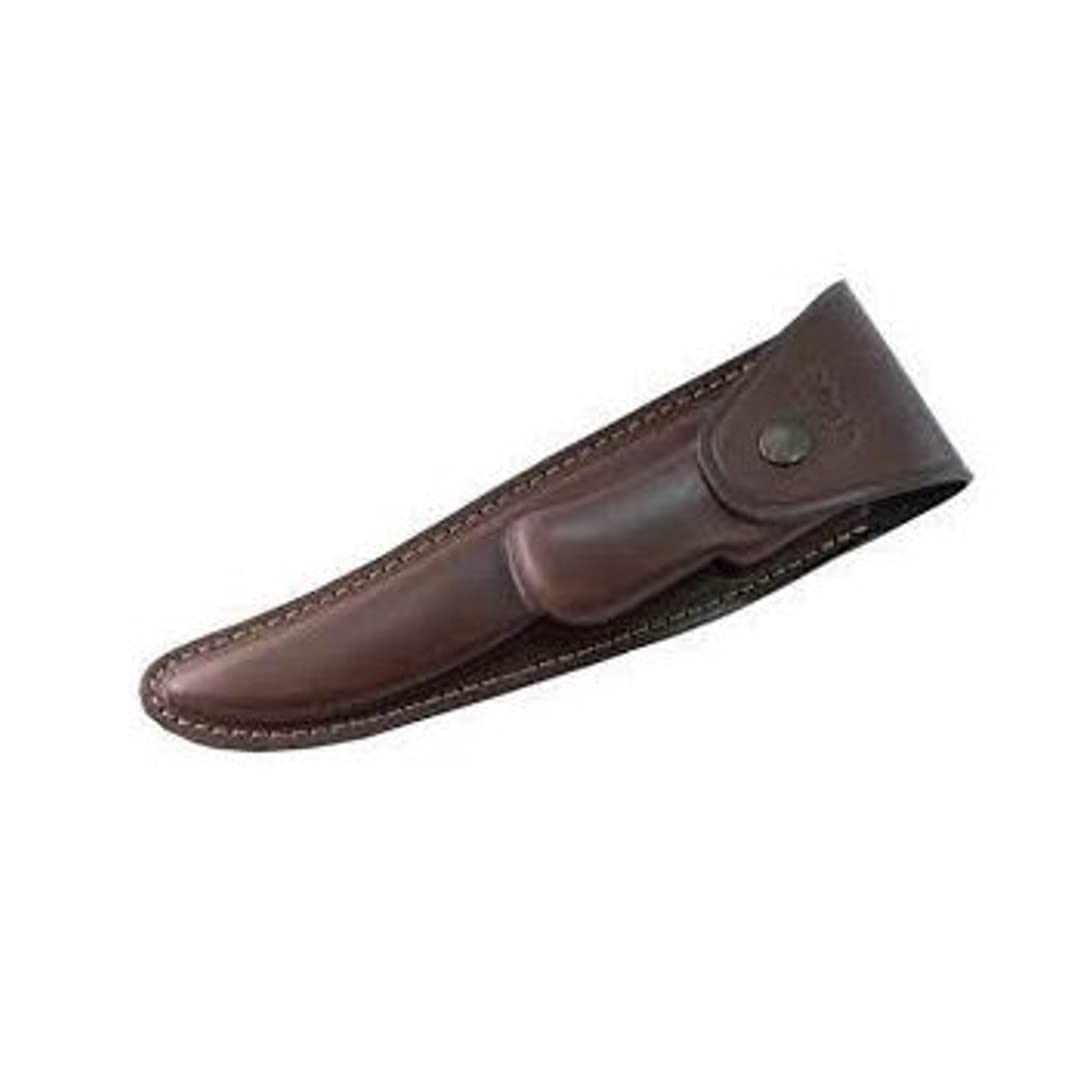 LO TRINCO YO Muela Cuchillo de Caza Plegable PG-20R.Hoja de Acero Inoxidable MoVa de 20 cm y empuñadura de Madera Coral ideal para Caza, Pesca, Supervivencia y Bushcraft + Linterna Led 8W de Regalo