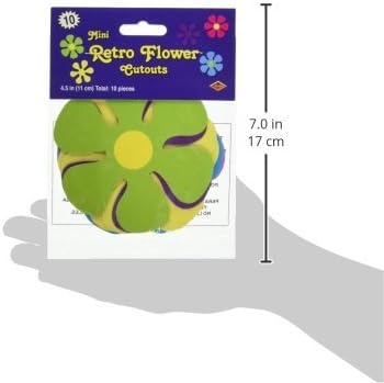 Mini Retro Flower Cutouts (10/Pkg) (Value 3-Pack)