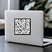 43Lotus Fuck You QR Code Sticker - Black & White Middle Finger Vinyl Waterproof Car Laptop Sticker