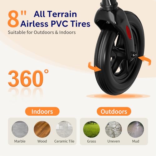 image for VOCIC Walkers for Seniors,Foldable Walker with Seat,Lightweight Rollat