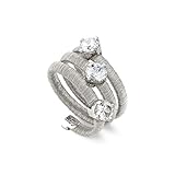  Nomination Dreifacher Ring Flair mit 3 Cubic Zirkonia - Silber