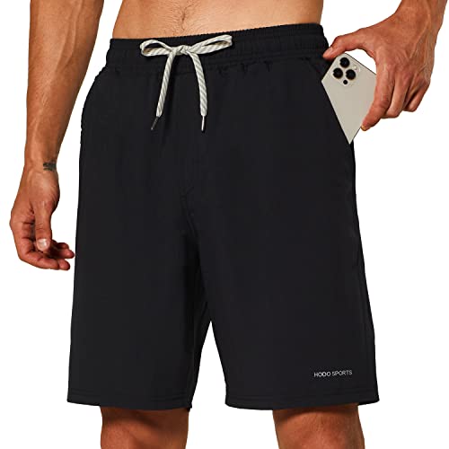 HODOSPORTS Mens Swim Trunks with Compression Liner 9 Inch Quick Dry Swim Shorts with Pockets Swim Suit2