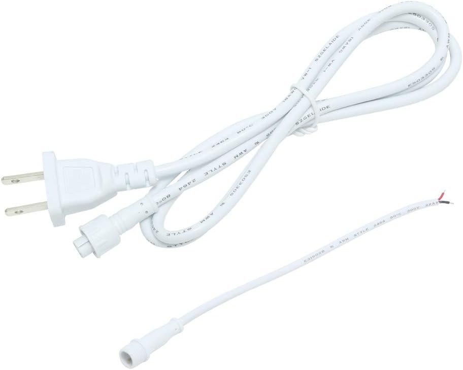 120V Power Cord IP65 Waterproof 2 Prong Polarized Plug 18