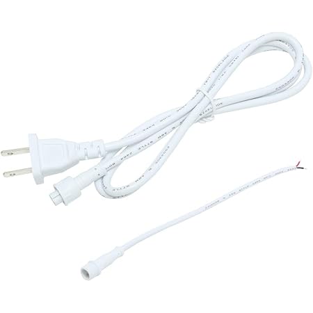 120V Power Cord IP65 Waterproof 2 Prong Polarized Plug 18 Gauge 110V AC Power Cable 18AWG Cords