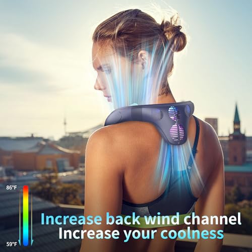 PluvoFan Neck Fan Back-Windy 6000mAh with Cooling Plate Bladeless Portable by PluvoFan - Used condition - Image 2