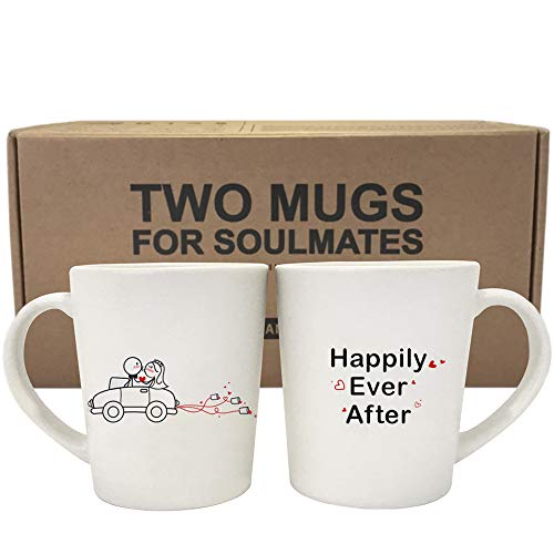 Crazy Clearance BoldLoft Happily Ever After Bride and Groom Coffee Mugs- Wedding Gifts for Bride Bridal Shower Engagement Gifts- Couples Wedding Gifts- His and Her Coffee Mug Set of 2 Crazy Clearance BoldLoft Happily Ever After Bride and Groom Coffee Mugs- Wedding Gifts for Bride Bridal Shower Engagement Gifts- Couples Wedding Gifts- His and Her Coffee Mug Set of 2