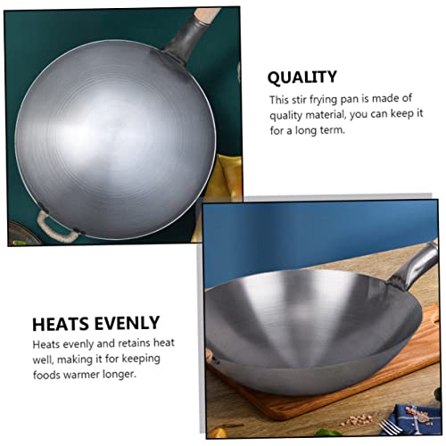 Wok de Acero con Mango de Madera Antiadherente miniatura 6