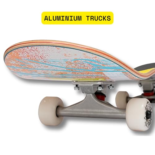Image of Hearty Pro Complete Skateboard Pack | Unassembled | 8 inch X 31.66 inch | for Adults & Teens | Skate Supply India (Urban Surge Green)