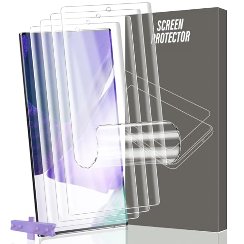 Gelaasso 4 Piezas Protector de Pantalla para Samsung Galaxy Note 20 Ultra. Película de TPU Flexible [No es de cristal], HD Transparente