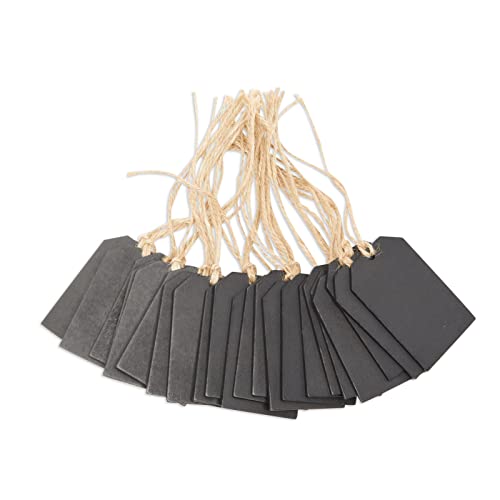 Mini Chalkboard Signs, Black Gift Tags For Bags And Labels (2 X 3.1 In, 24 Pieces) #TOP2