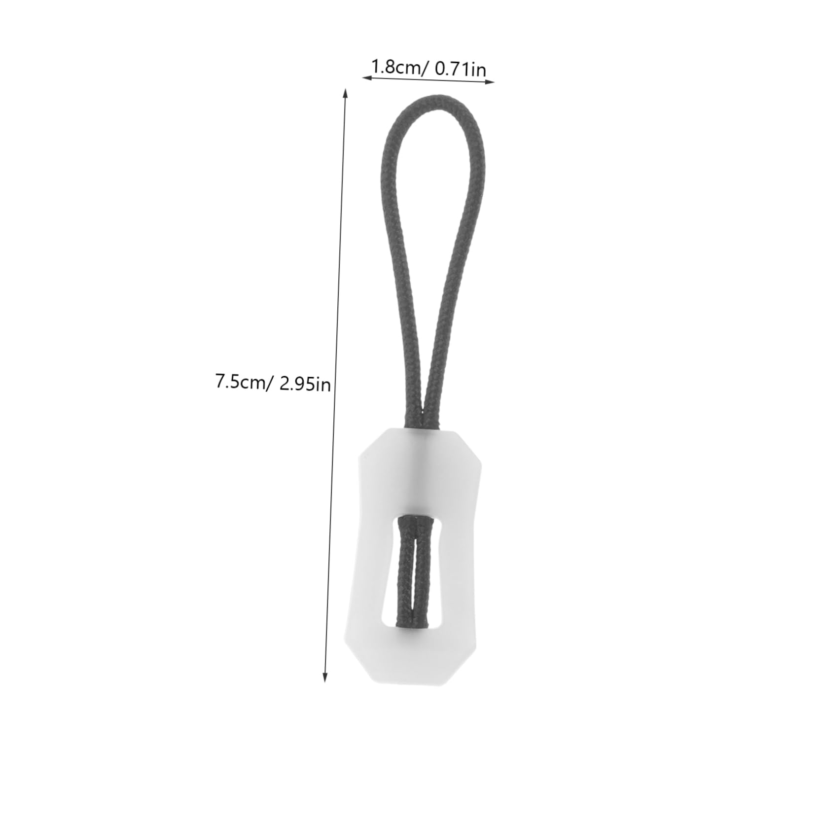 IWOWHERO Zipper Pull Cord Ends 10 Pack DIY Zipper Pull Tab Glow Dark for Backpacks Coats Luggage Fine Craftsmanship