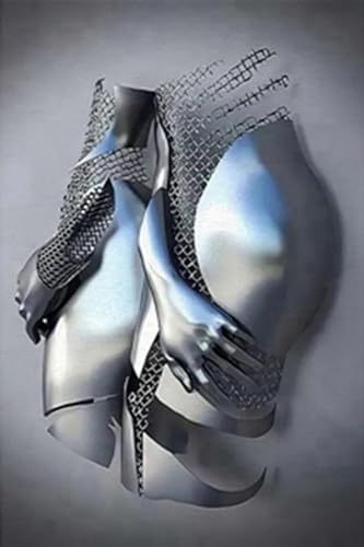 JNAOZI Póster de escultura 3D para amantes de la estatua, estatua, lienzo, pintura de amor, abrazo, póster abstracto en lienzo, sin marco (póster 07, 60 x 90 cm x 1 pieza)