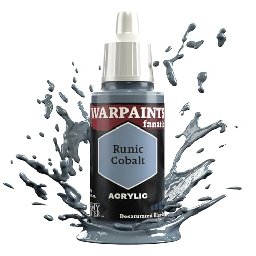 The Army Painter, Warpaints Fanatic Runic Cobalt Single Acrylics, Miniatur-Hobby-Malerei, Qualitätsfarbe für Miniatur-Wargaming