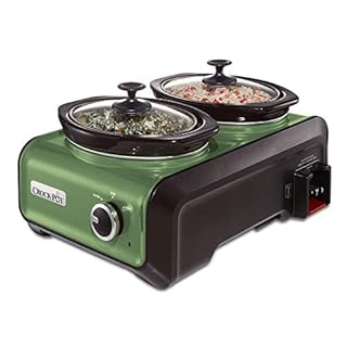 Crock-Pot SCCPMD1-GR Hook Up Double Oval Connectable Entertaining System, 1-Quart,