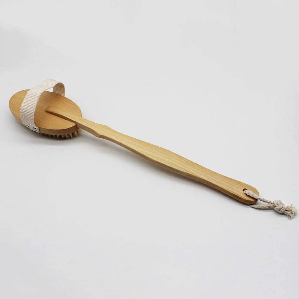 Brosse de douche, tle bain douche sec corps brosse dos épurateur exfoliant 42.5x6.7 cm