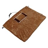Heated Warm Scarf, USB Heated Blanket, Stable Temperature 5V Safe for Camping (Brown)