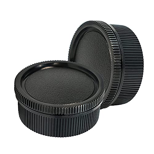 Rear Lens Cap and Front Body Cap for Leica M8 M9 M10 M11 Camera W/M LM Mount Lens (2 Sets)，Fire Rock Camera Accessories Lens Cap for M10 M11