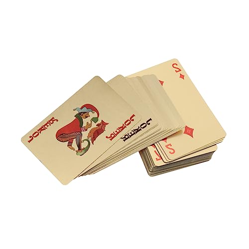 Toyvian 3stücke Goldene Spielkarten Im Deck Plattierte Pokerkarten Für Tischspiele Und Sammelwürdig Für Familienunterhaltung Und – Bild 5