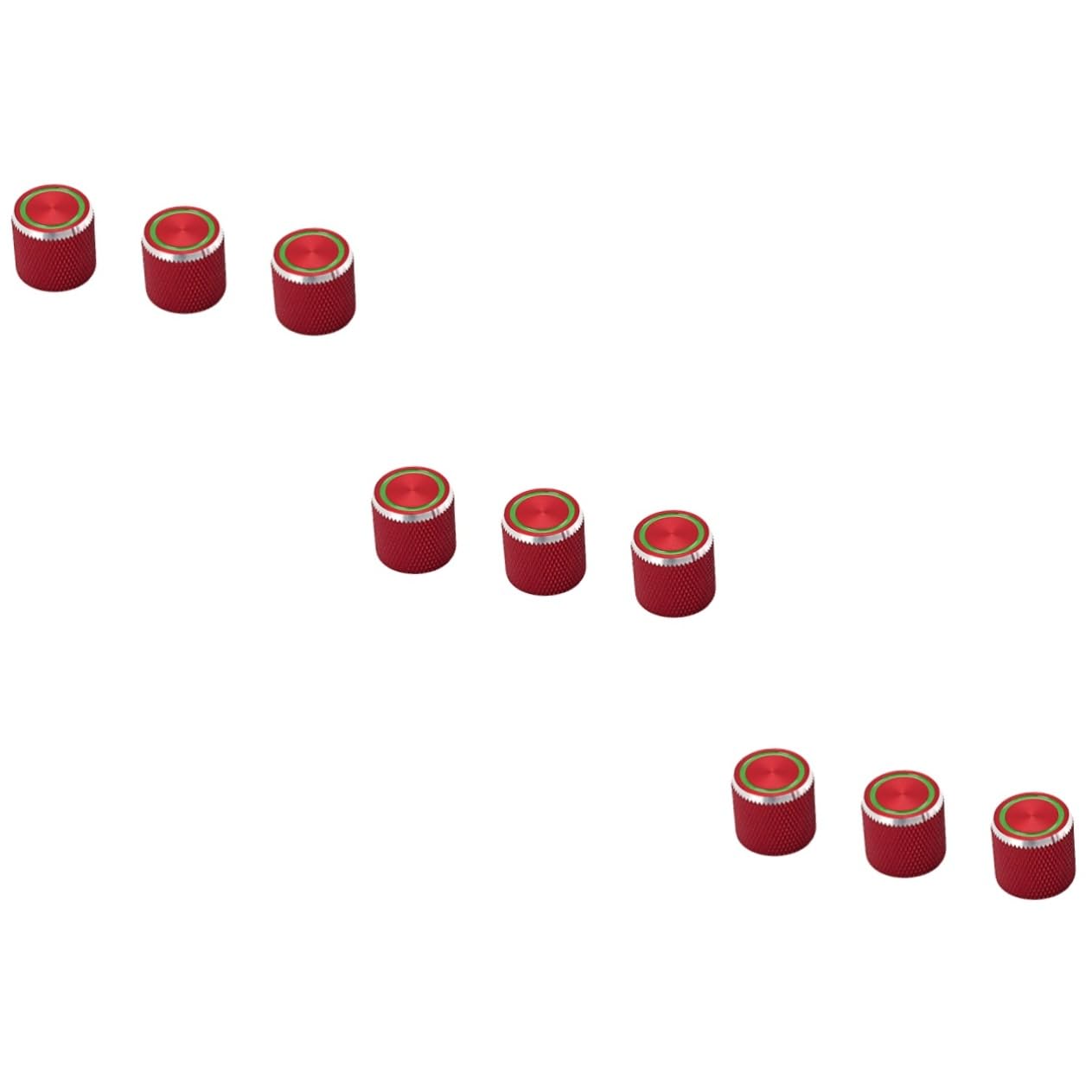 SUPVOX 3sets Metal Guitar Tone Volume Control Knobs for Electric Bass Guitar Replace Broken Old or Worn Out Knobs Cap 3pcs*3